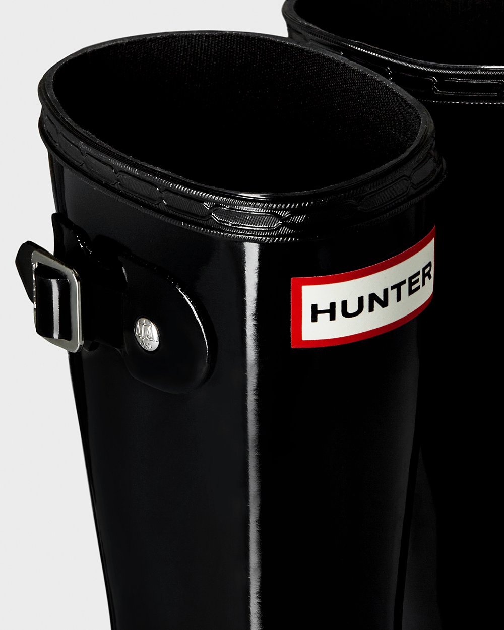 Kids Hunter Original Big Gloss - Rain Boots Black - 8670-FJLGS